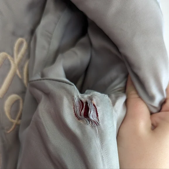 Vintage Cheerleader Varsity Wool Jacket - Red - Picture 14 of 16